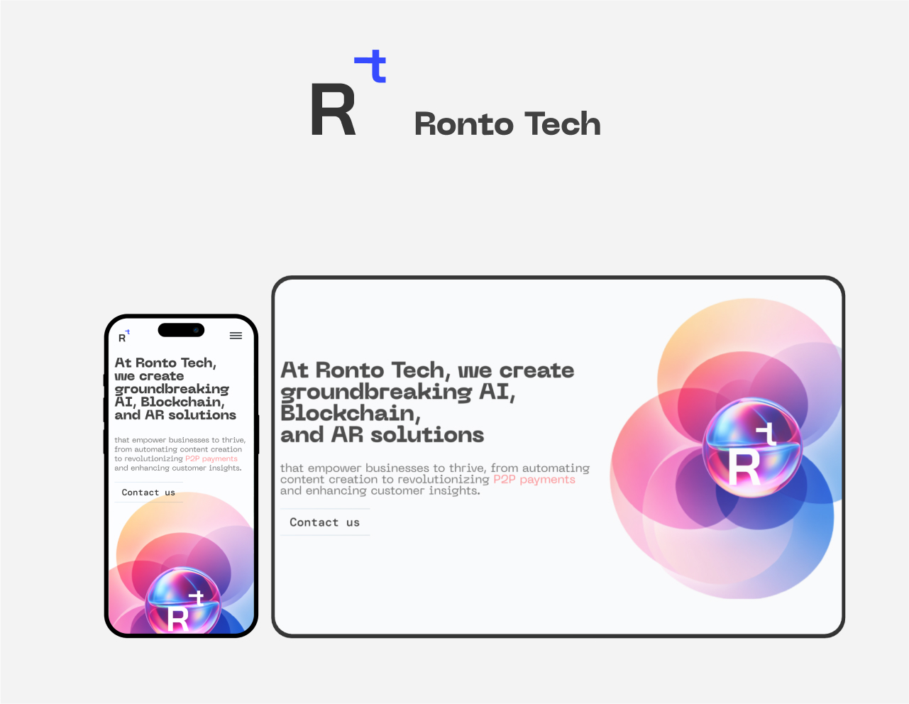 Ronto Tech — AI, Blockchain & AR company