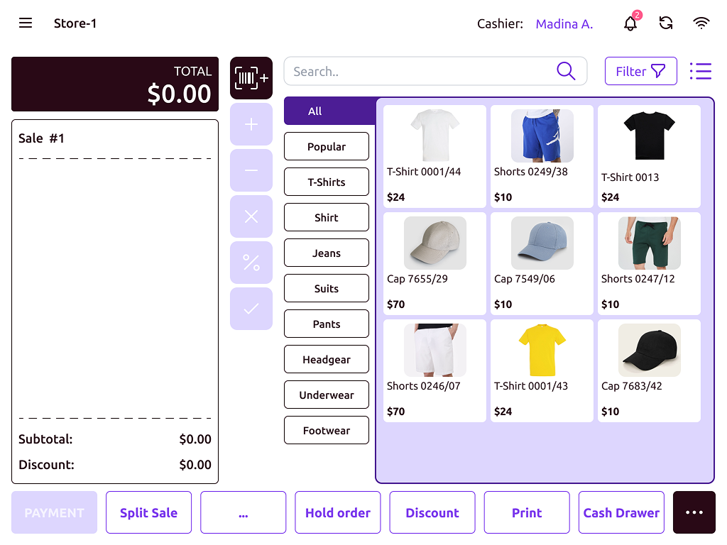 YoShop Retail - product creation